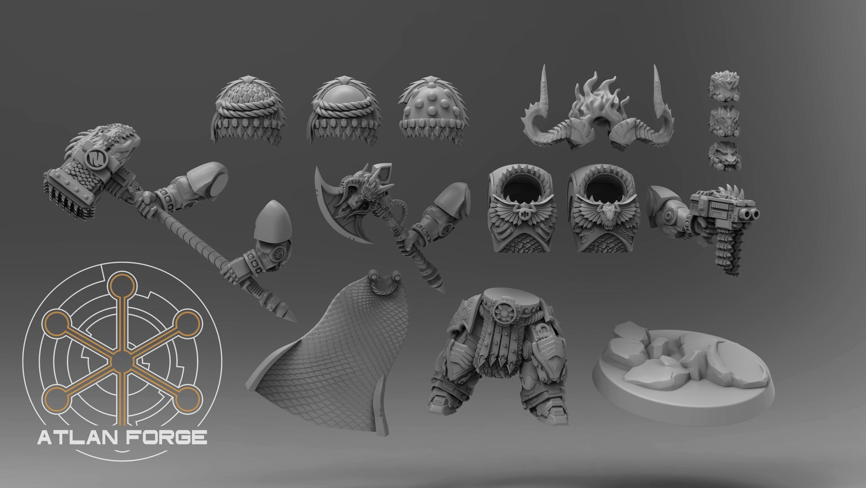 Dragon Inferno Captain 32mm wargame fantasy miniature dnd wargaming miniature dungeons and dragons painting gift RPG tabletop minis