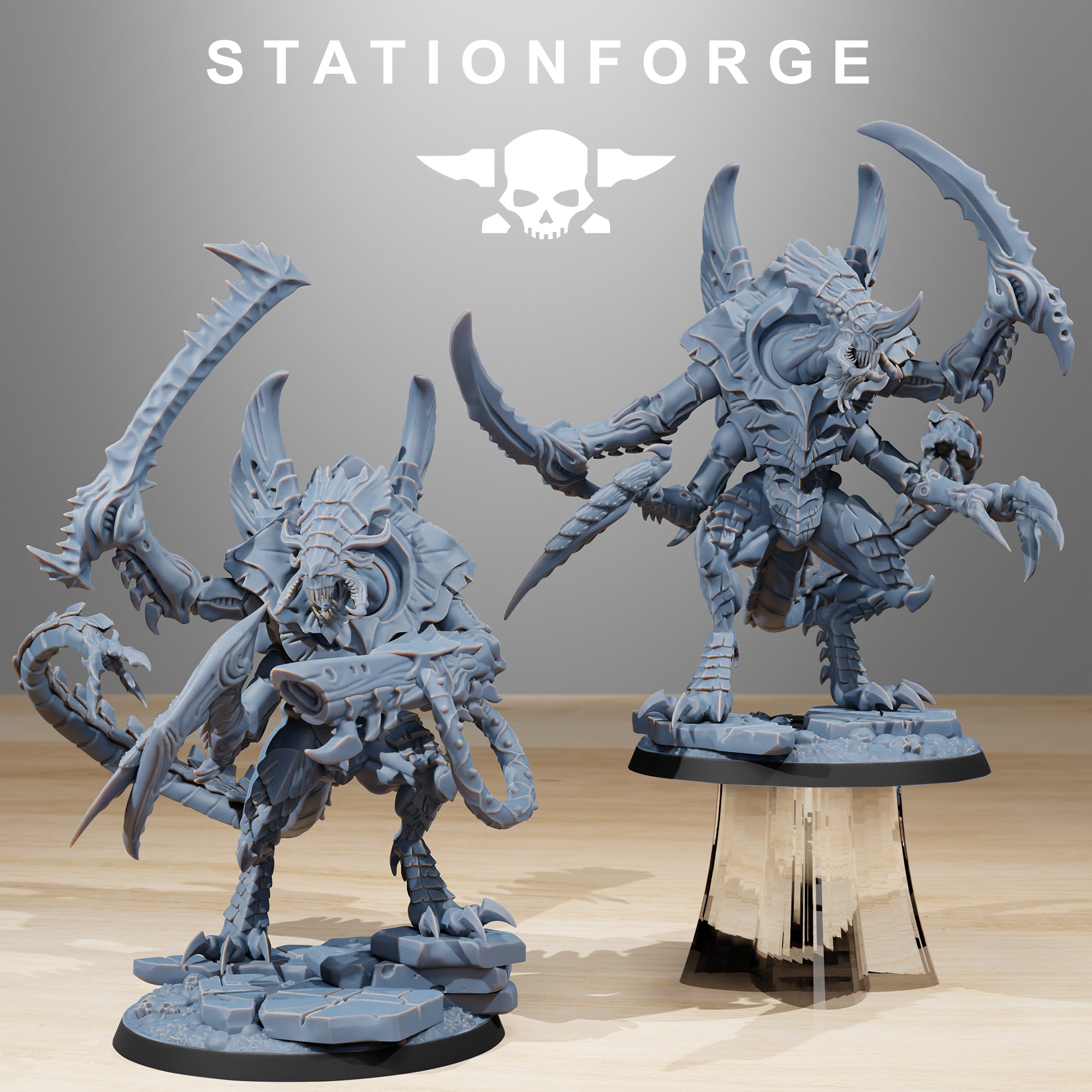 Xenarid Strike Force 32mm Resin Miniatures – Grimdark Sci Fi Alien Army for Wargaming