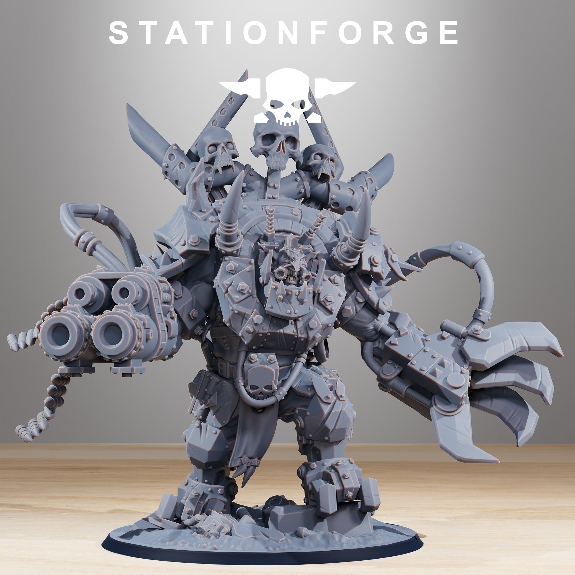 Orkaz Strike Force 32mm Resin Miniatures – Grimdark Sci Fi Orc Army for Wargaming