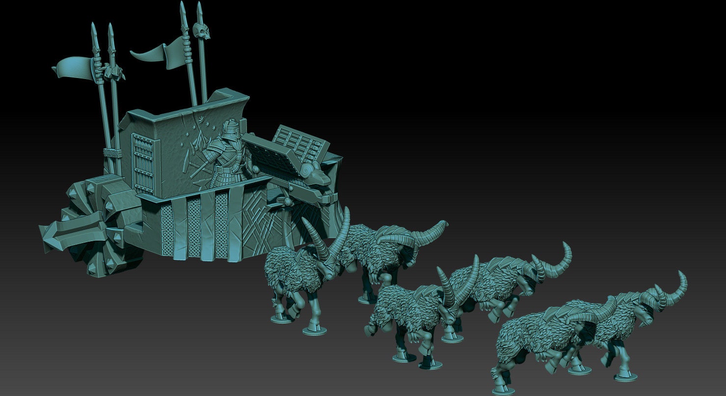 Stonehand War Chariot MESBG LOTR 28mm fantasy tabletop wargames