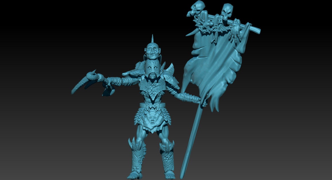 Terror realm orcs 28mm miniatures dnd gift fantasy miniatures dungeons and dragons minis wargaming miniatures tabletop wargames miniature