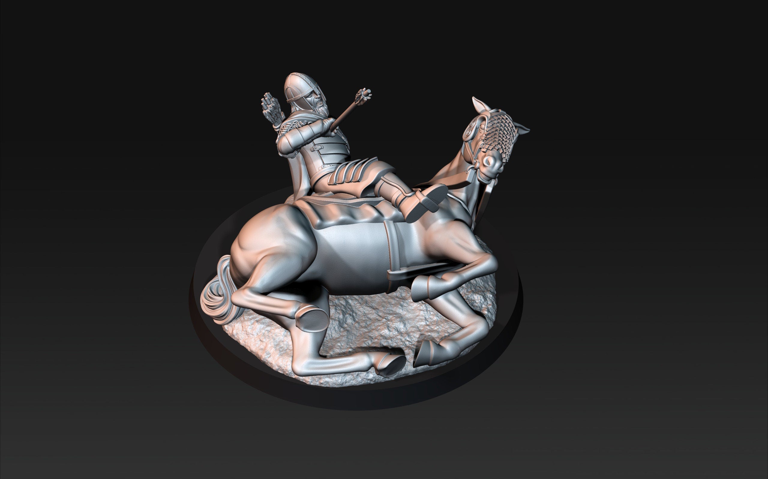 Objective markers dying horse 28mm miniature dungeon and dragons fantasy wargaming miniature tabletop wargame miniature for painting gift