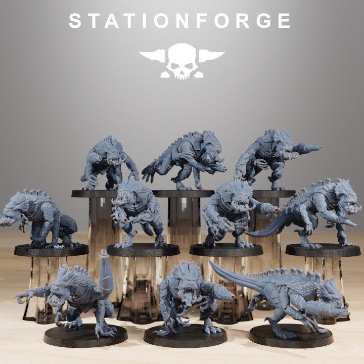 Xenarid Infantry 32mm sci-fi fantasy miniature for tabletop games grimdark RPGs dnd wargaming miniature dungeons and dragons