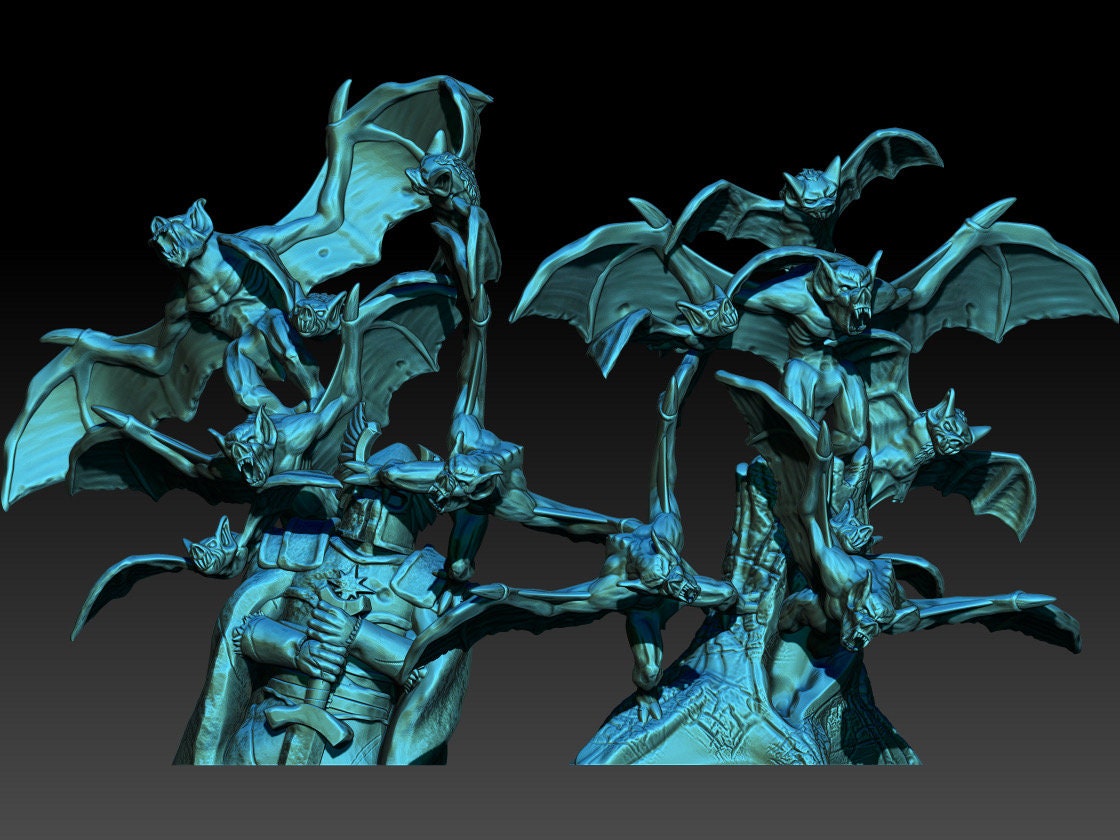 Terror realm batswams 28mm miniature dungeon and dragons fantasy wargaming miniature tabletop fantasy wargame miniature painting gift dnd