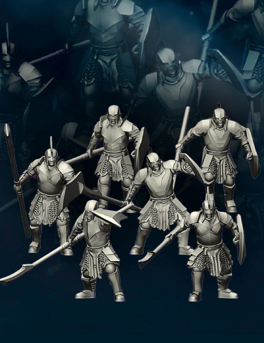 Super Orc spearman 28mm miniatures dnd gift fantasy miniatures dungeons and dragons minis wargaming miniatures tabletop wargames miniature