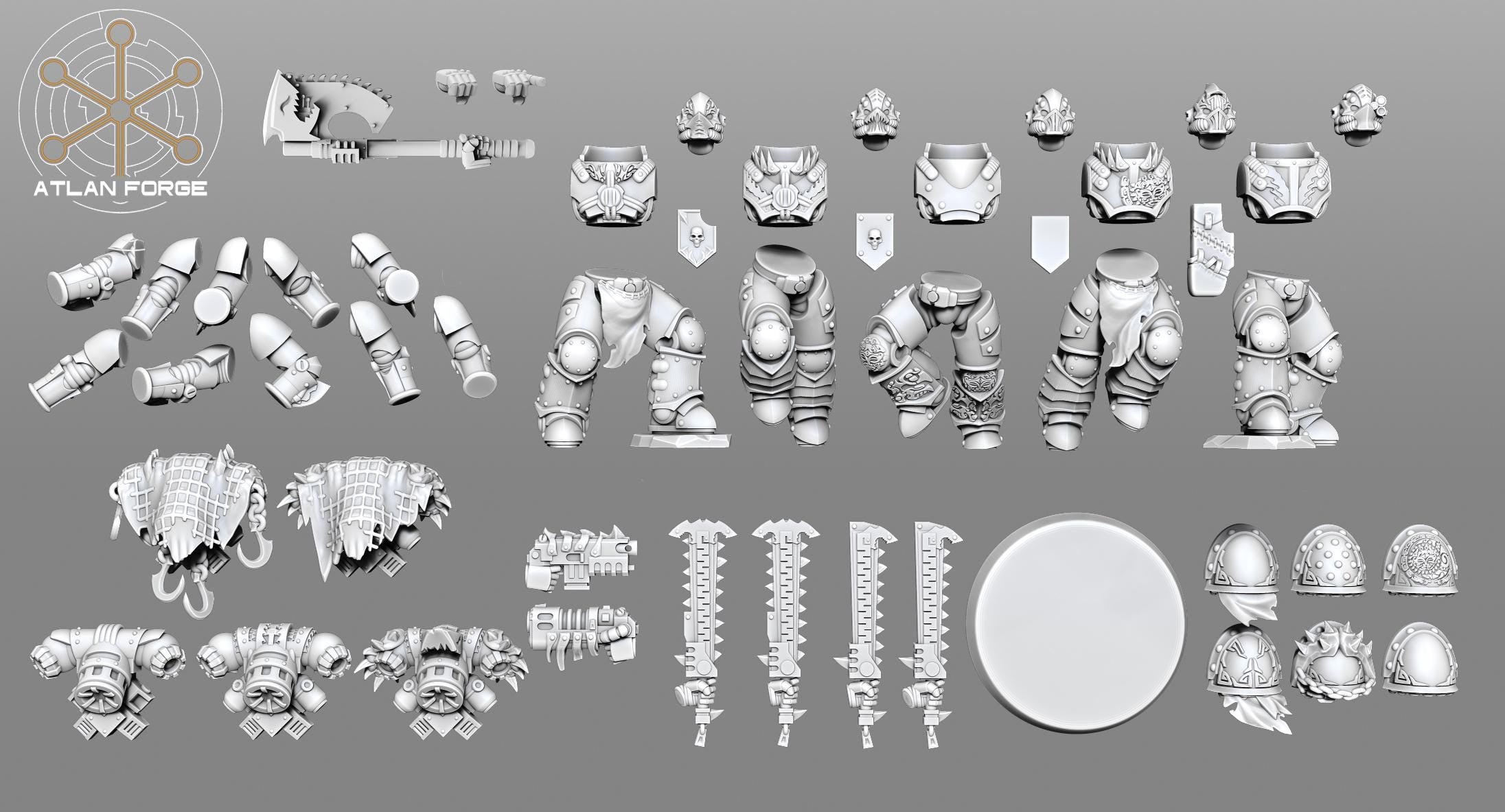 Wai Toa Kaiwawao Mediators 32mm Resin Miniatures – Sci Fi Fantasy Squad for Wargaming and DnD