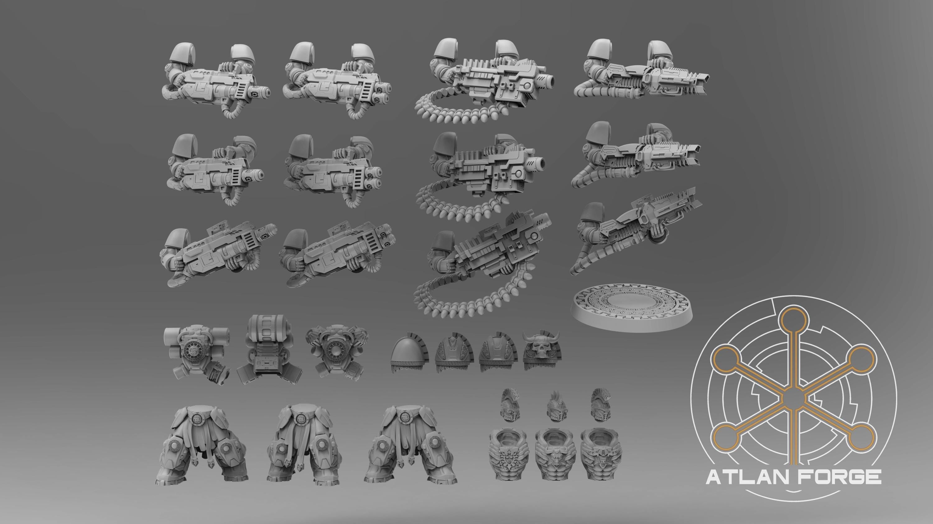 Minoan Heavy Aegis 32mm sci-fi fantasy miniature tabletop games grimdark RPGs dnd wargaming miniature dungeons and dragons painting