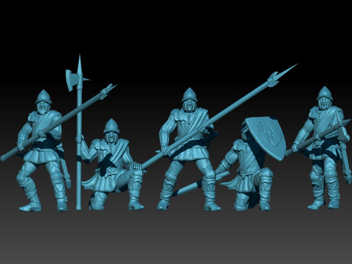 Swan knights men at arms 28mm miniatures fantasy dungeons and dragons miniature wargaming miniatures tabletop dnd dwarf army miniatures