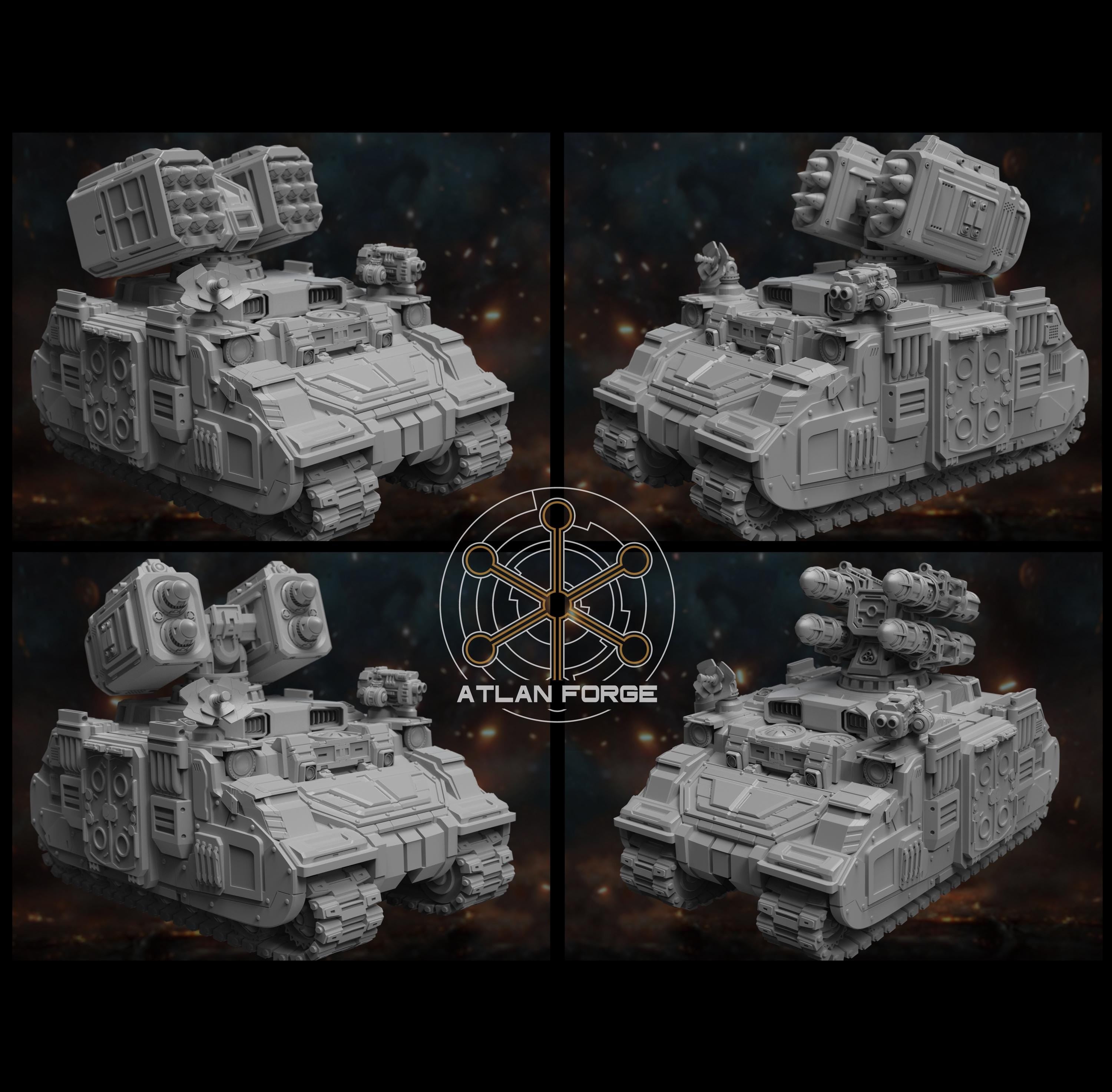 Arctodus Missile Vehicle 32mm sci-fi fantasy miniature for tabletop games grimdark RPGs dnd wargaming miniature dungeons and dragons