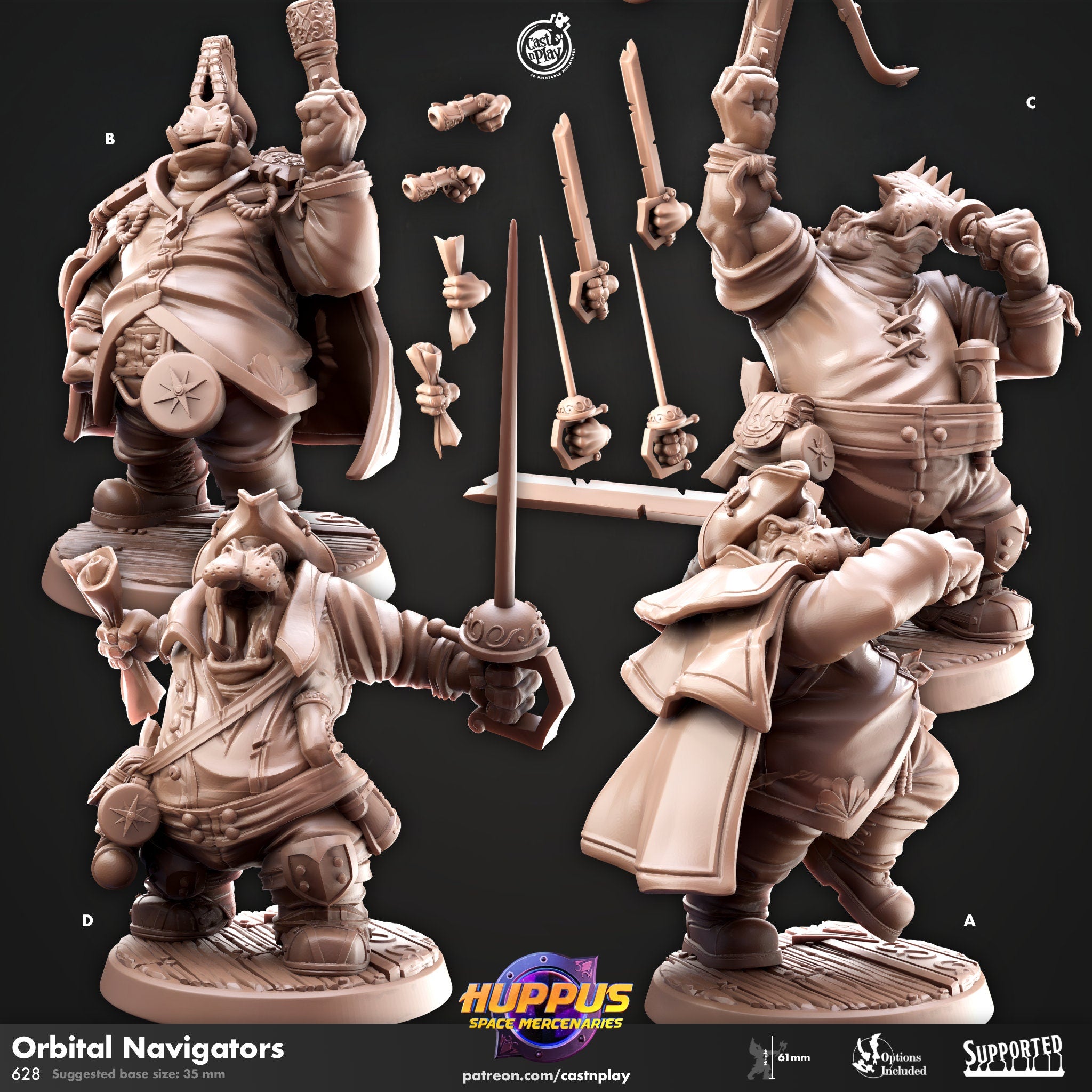 Orbital Navigators Tabletop RPG Wargames Fantasy D&D AOS 32mm scale Miniature