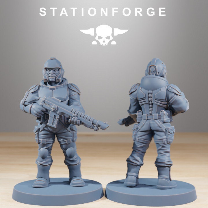 Vaskar Warmech 32mm Resin Miniatures – Grimdark Sci Fi Walker and Pilot for Wargaming