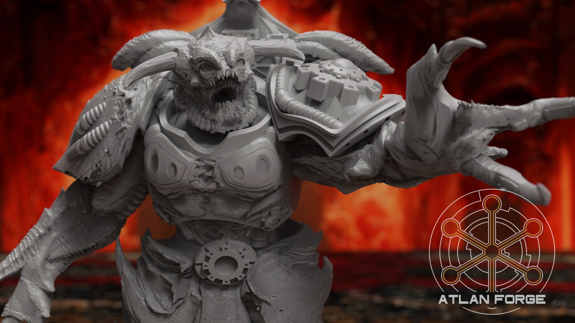 Daemons hades accursed 32mm sci-fi fantasy miniature for tabletop games grimdark RPGs dnd wargaming miniature dungeons and dragons painting