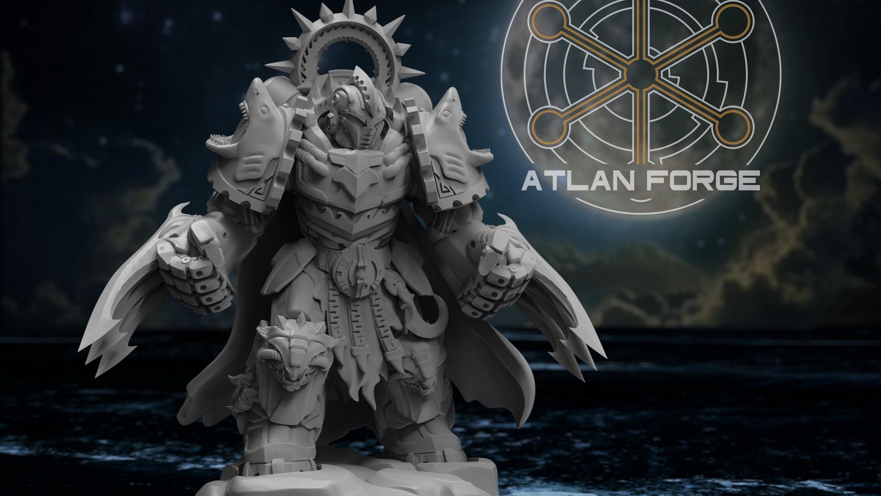 Wai Toa Aegis Captain 32mm Resin Miniature – Sci Fi Fantasy Hero for Wargaming and DnD