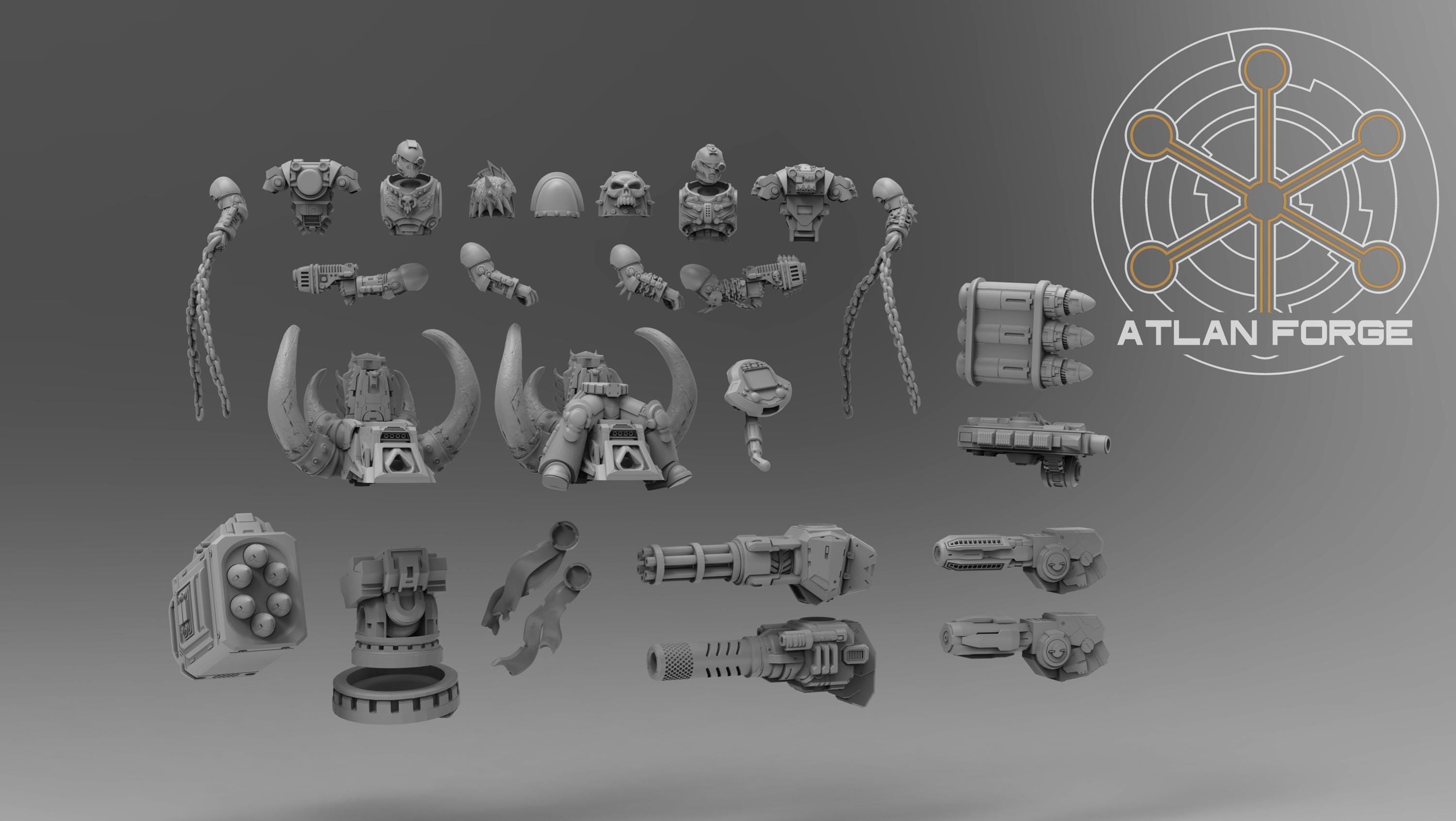 Cybernetic War Mammoth 32mm wargame fantasy miniature dnd wargaming miniature dungeons and dragons painting gift RPG tabletop minis