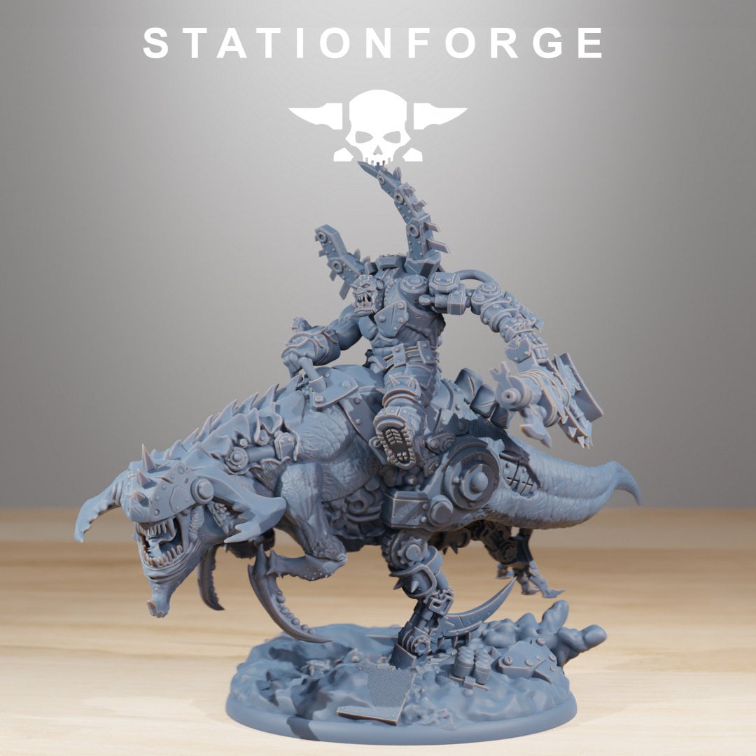 Orkaz Beast Boss 32mm sci-fi fantasy miniature for tabletop games grimdark RPGs dnd wargaming miniature dungeons and dragons