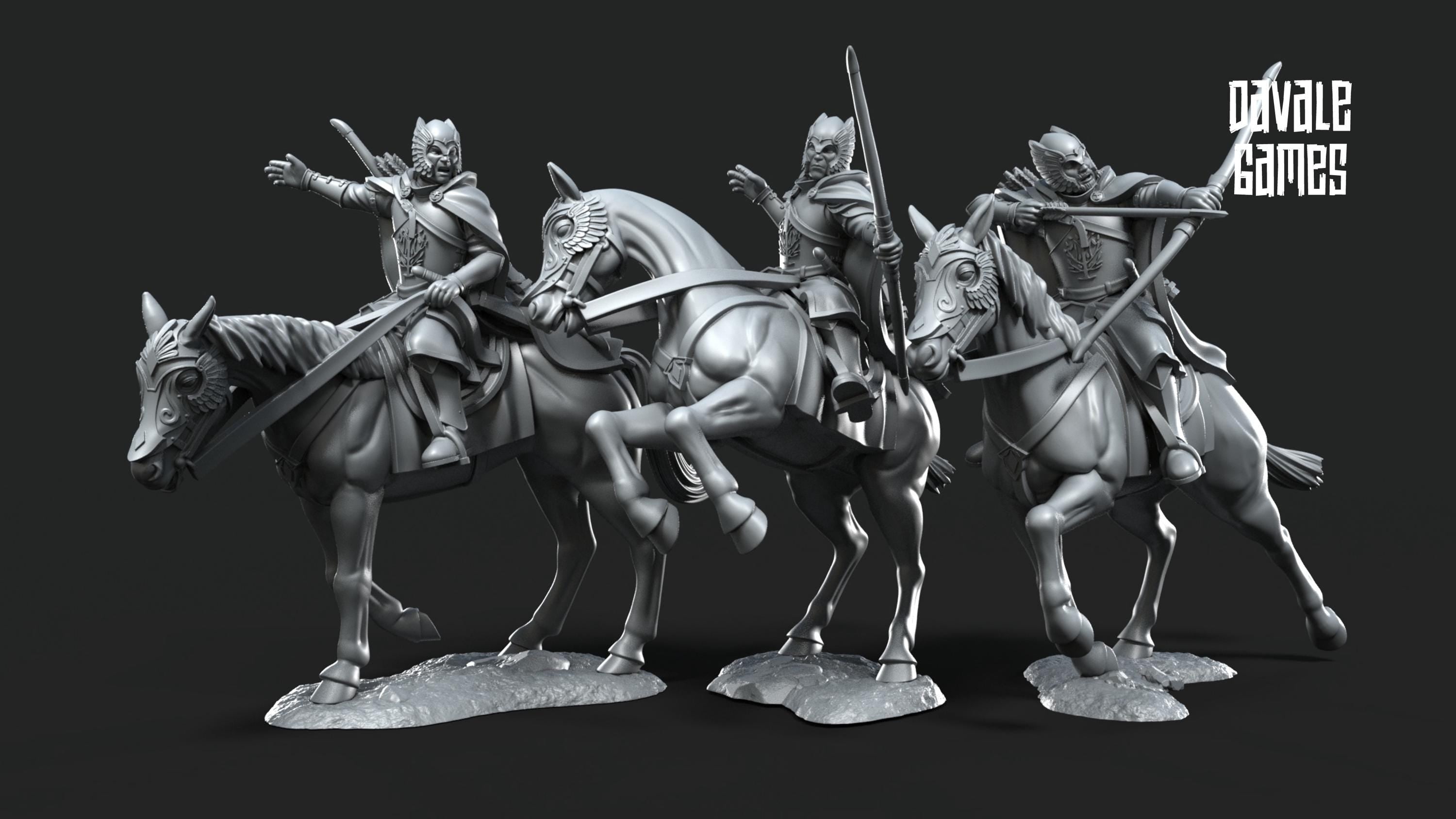 Grey Castle Court Guards Mounted