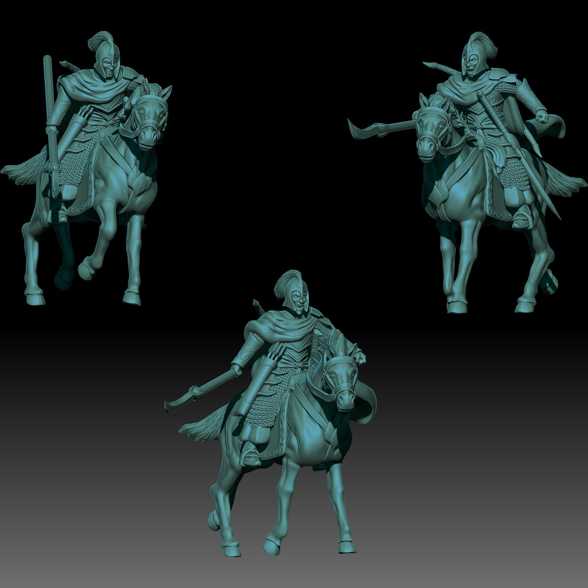 Oathbreaker Elven knights 28mm miniatures dnd minis fantasy miniatures dungeons and dragons miniatures painting wargaming miniature tabletop