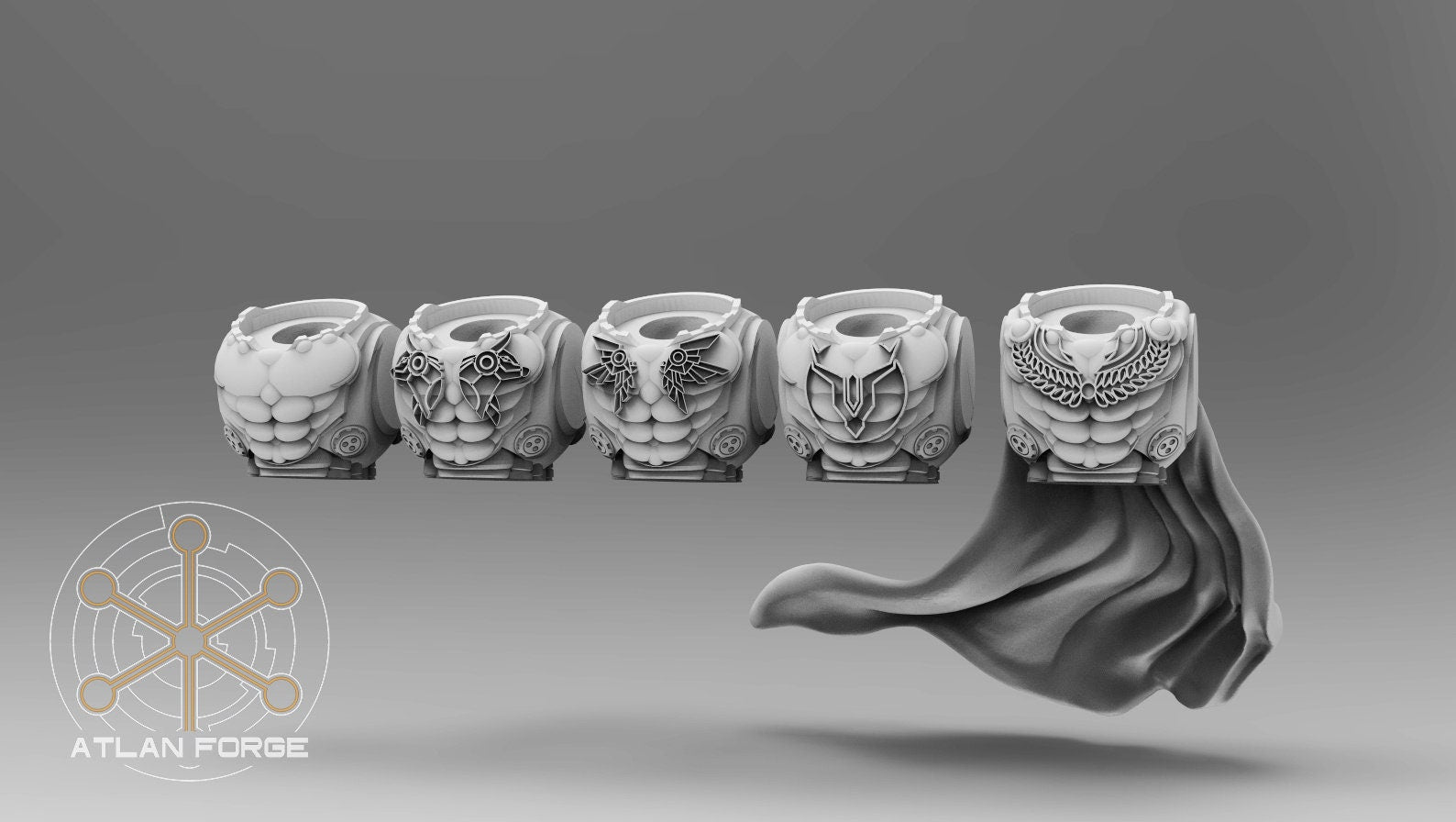 Promethean Phalanx 32mm sci-fi fantasy miniature for tabletop games grimdark RPGs dnd wargaming miniature dungeons and dragons painting gift