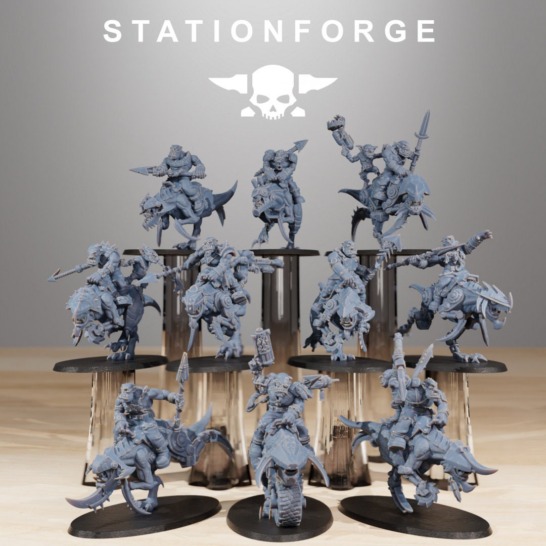 Orkaz Beast Riders 28mm sci-fi fantasy miniature for tabletop games grimdark RPGs dnd wargaming miniature dungeons and dragons