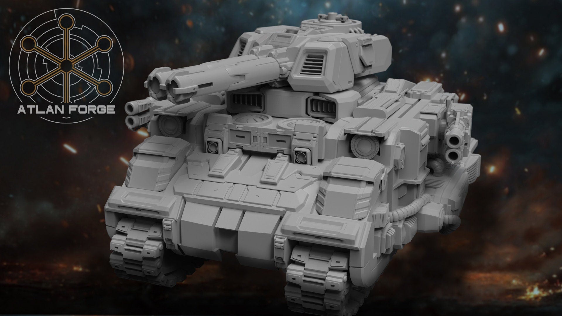 Arctodus Battle Tank 32mm sci-fi fantasy miniature for tabletop games grimdark RPGs dnd wargaming miniature dungeons and dragons