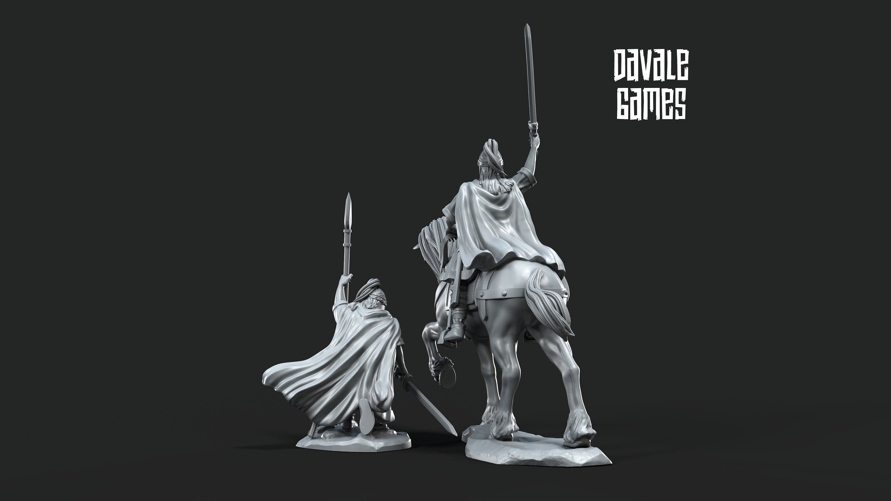 Roman Visigoths king 28mm miniatures dnd fantasy miniatures dungeons and dragons miniatures painting wargaming miniatures tabletop wargames