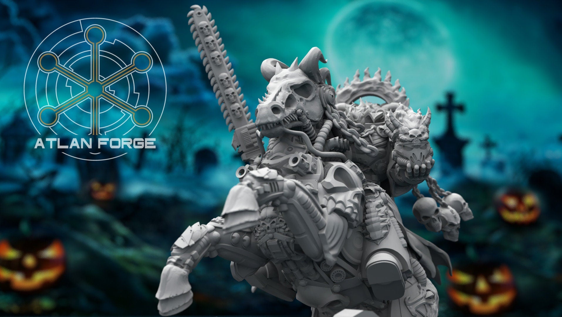 Hades Headless Horseman 32mm sci-fi fantasy miniature for tabletop games grimdark RPGs dnd wargaming miniature dungeons and dragons gift