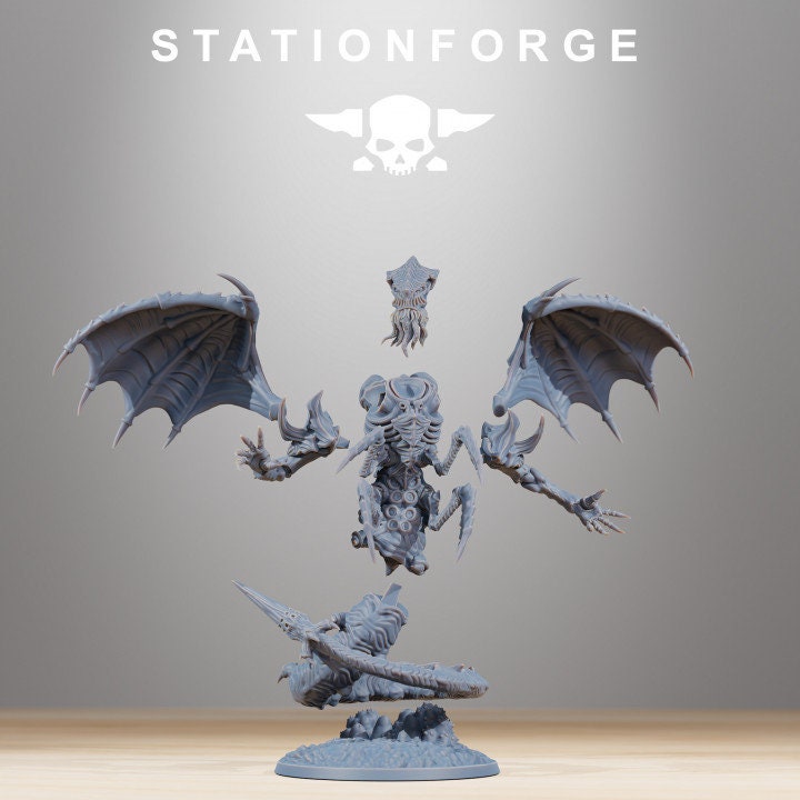 Xenarid Wormaak 32mm sci-fi fantasy miniature for tabletop games grimdark RPGs dnd wargaming miniature dungeons and dragons