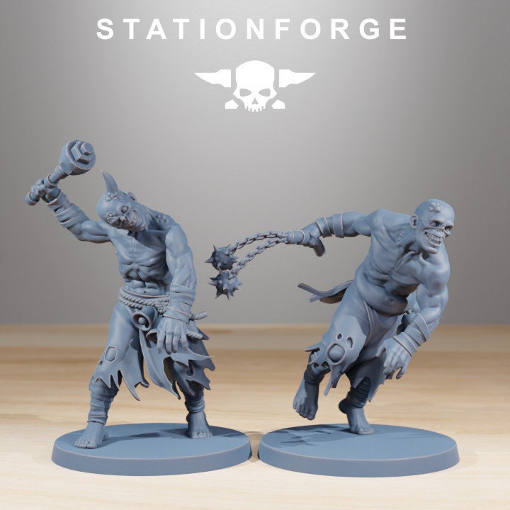 Corrupted Guard Walkers 32mm sci-fi fantasy miniature for tabletop games grimdark RPGs dnd wargaming miniature dungeons and dragons