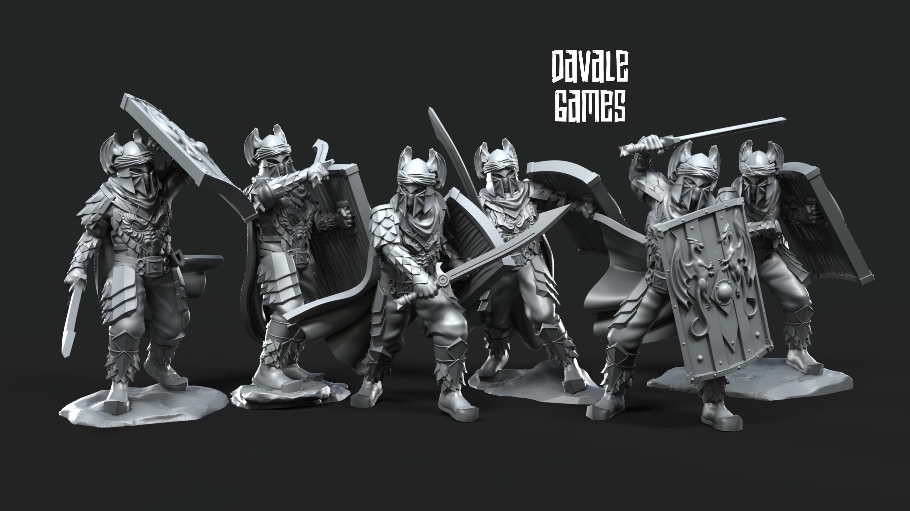 Dragon Army Elite with Sword  28mm miniature dungeon and dragons fantasy wargaming miniature tabletop fantasy miniature painting dnd