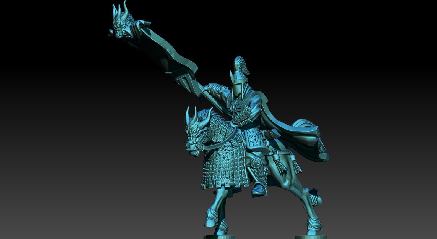 Golden Horde Banner Bearer 28mm miniatures dnd minis fantasy miniatures dungeons and dragons miniatures  wargaming miniatures tabletop