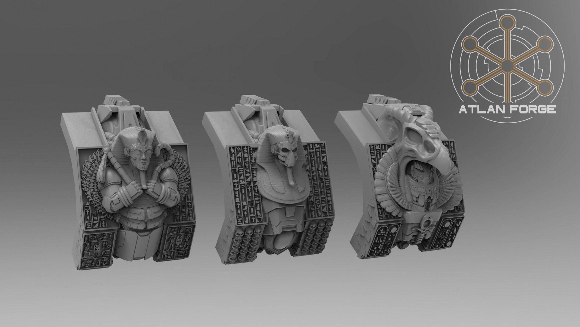Aegyptian Royal Dreadnought 32mm sci-fi fantasy miniature for tabletop games grimdark RPGs dnd wargaming miniature dungeons and dragons