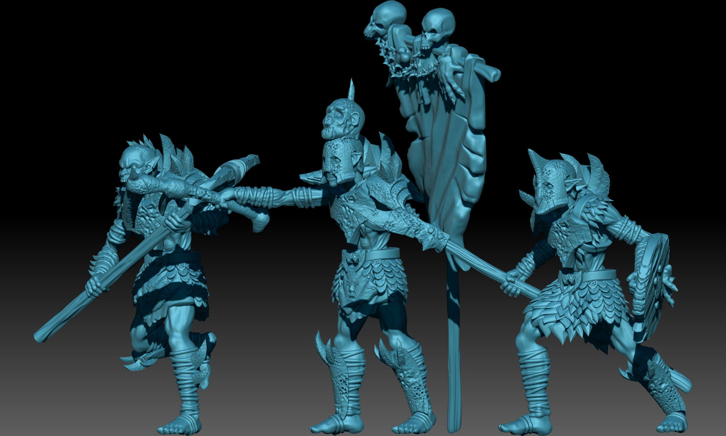 Terror realm orcs 28mm miniatures dnd gift fantasy miniatures dungeons and dragons minis wargaming miniatures tabletop wargames miniature