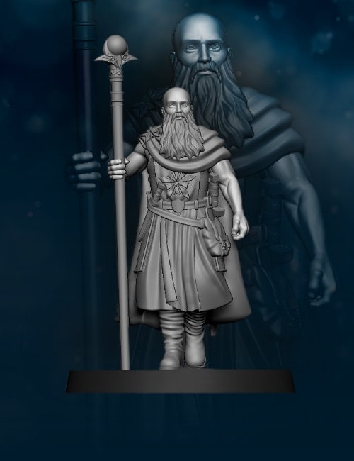 North human mage 28mm miniatures dnd minis fantasy miniatures dungeons and dragons miniatures painting wargaming miniatures tabletop