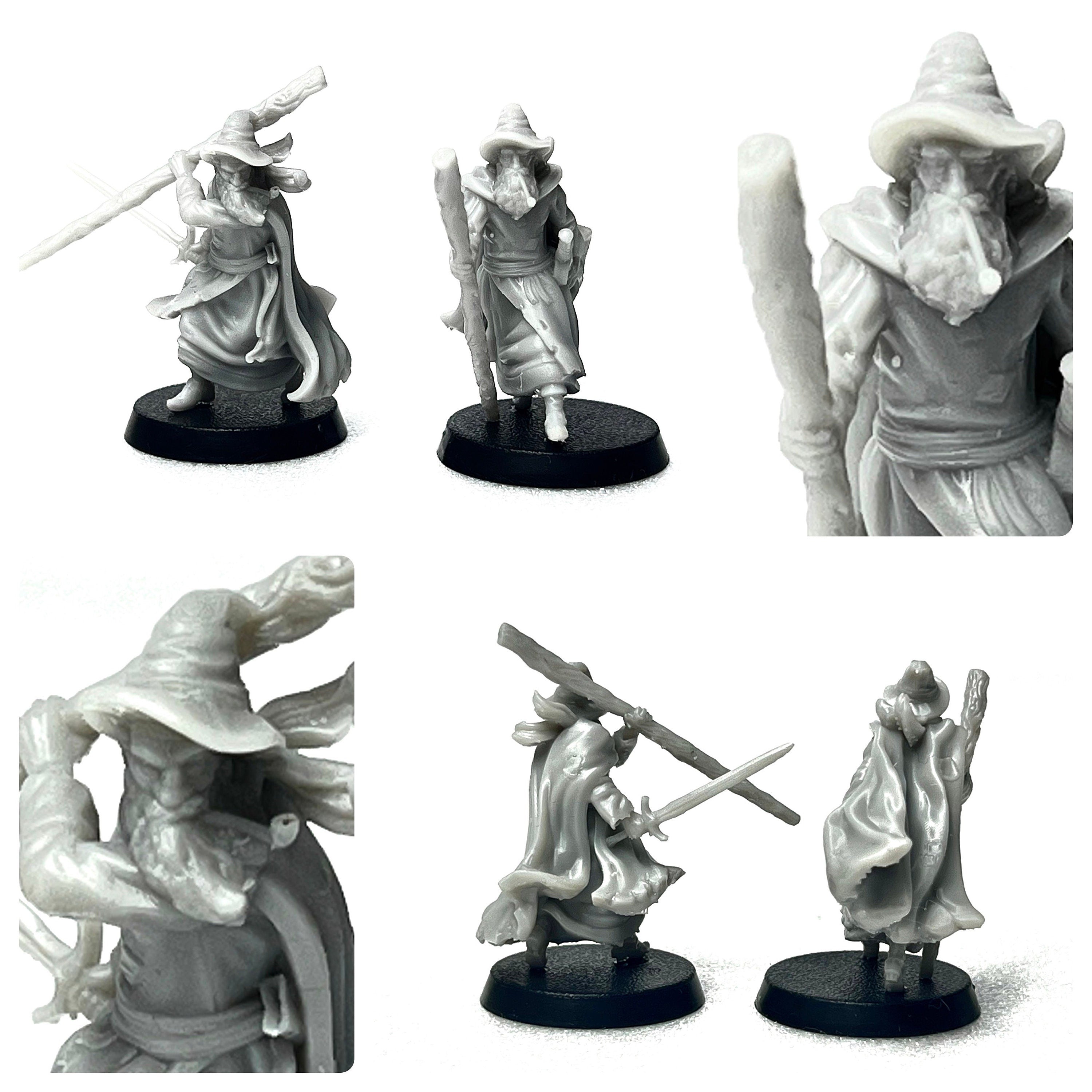 Silver Goat Dwarves and giant eagles tabletop wargaming miniatures 28mm