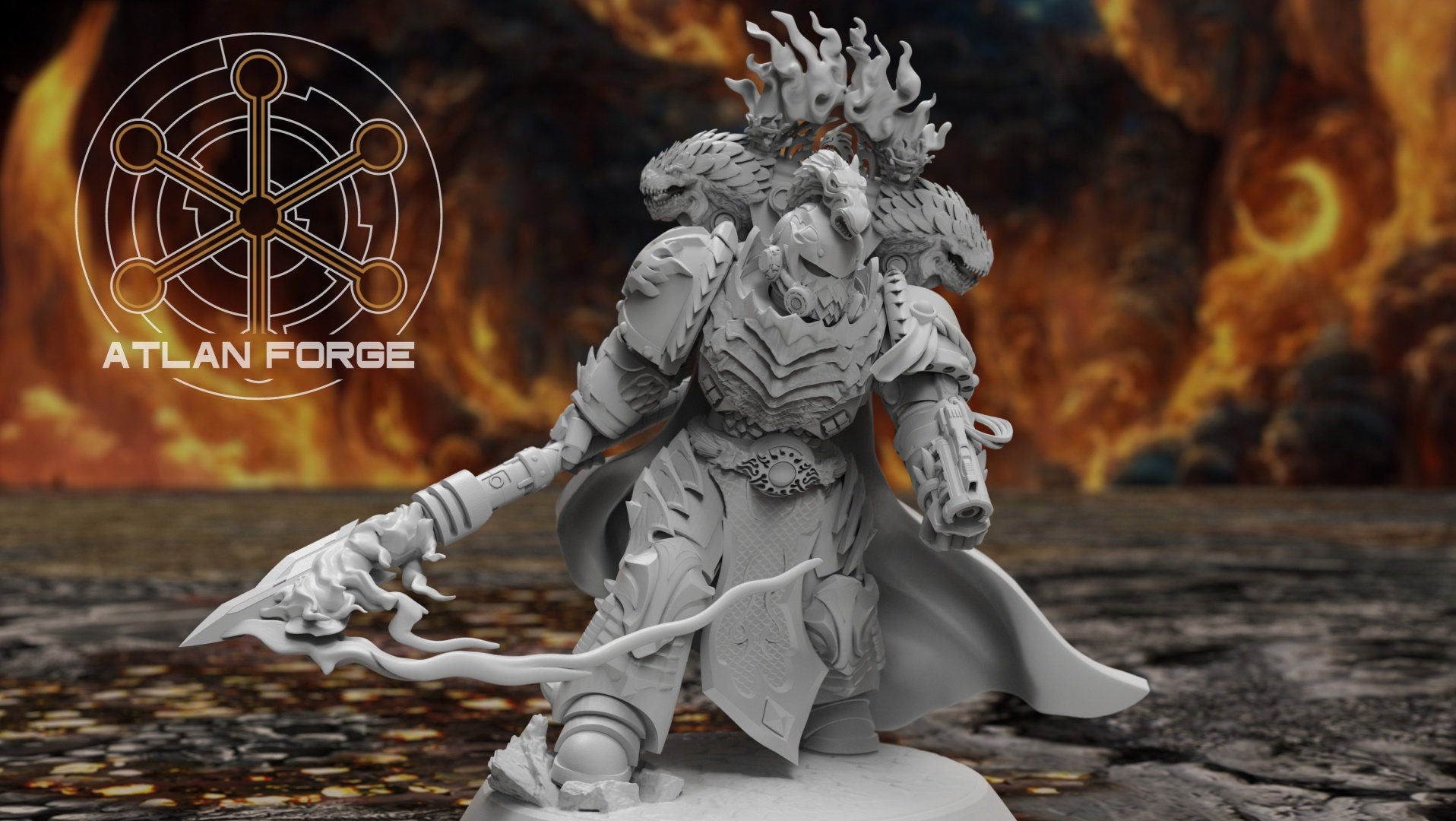 Dragon Knights Captain 32mm wargaming fantasy miniature dnd wargaming miniature dungeons and dragons painting gift RPG tabletop minis
