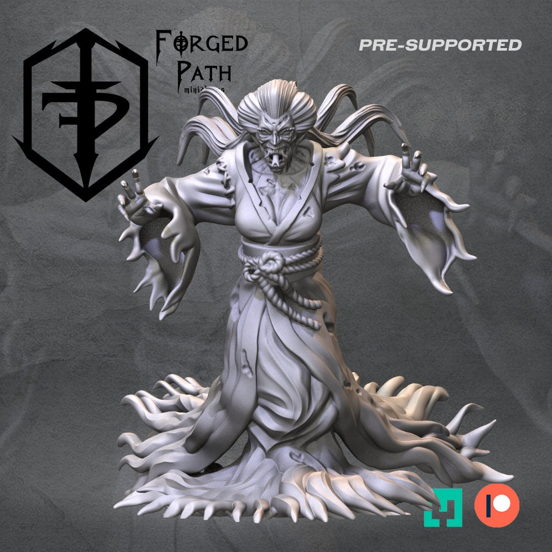 Blades of the cursed geisha shades witch Fantasy Wargaming Miniatures 32mm scale