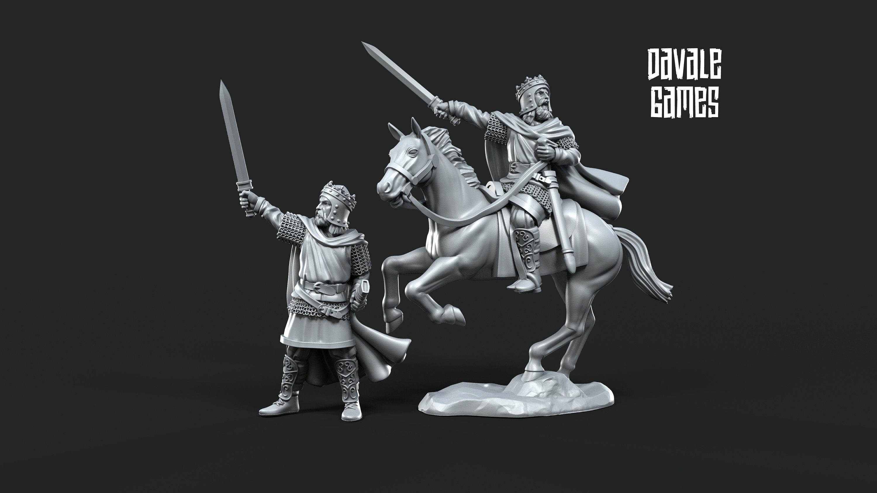 king of Gepids Germanic tribe 28mm miniatures dnd fantasy miniatures dungeons & dragons miniatures painting tabletop wargames