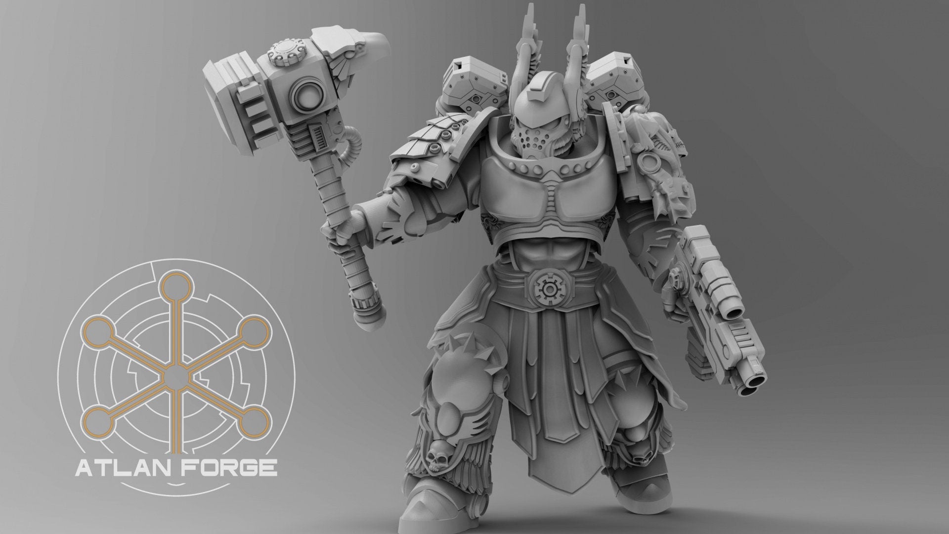 Angelic Knights Malakim 32mm sci-fi fantasy miniature for tabletop games grimdark RPGs dnd wargaming miniature dungeons and dragons painting