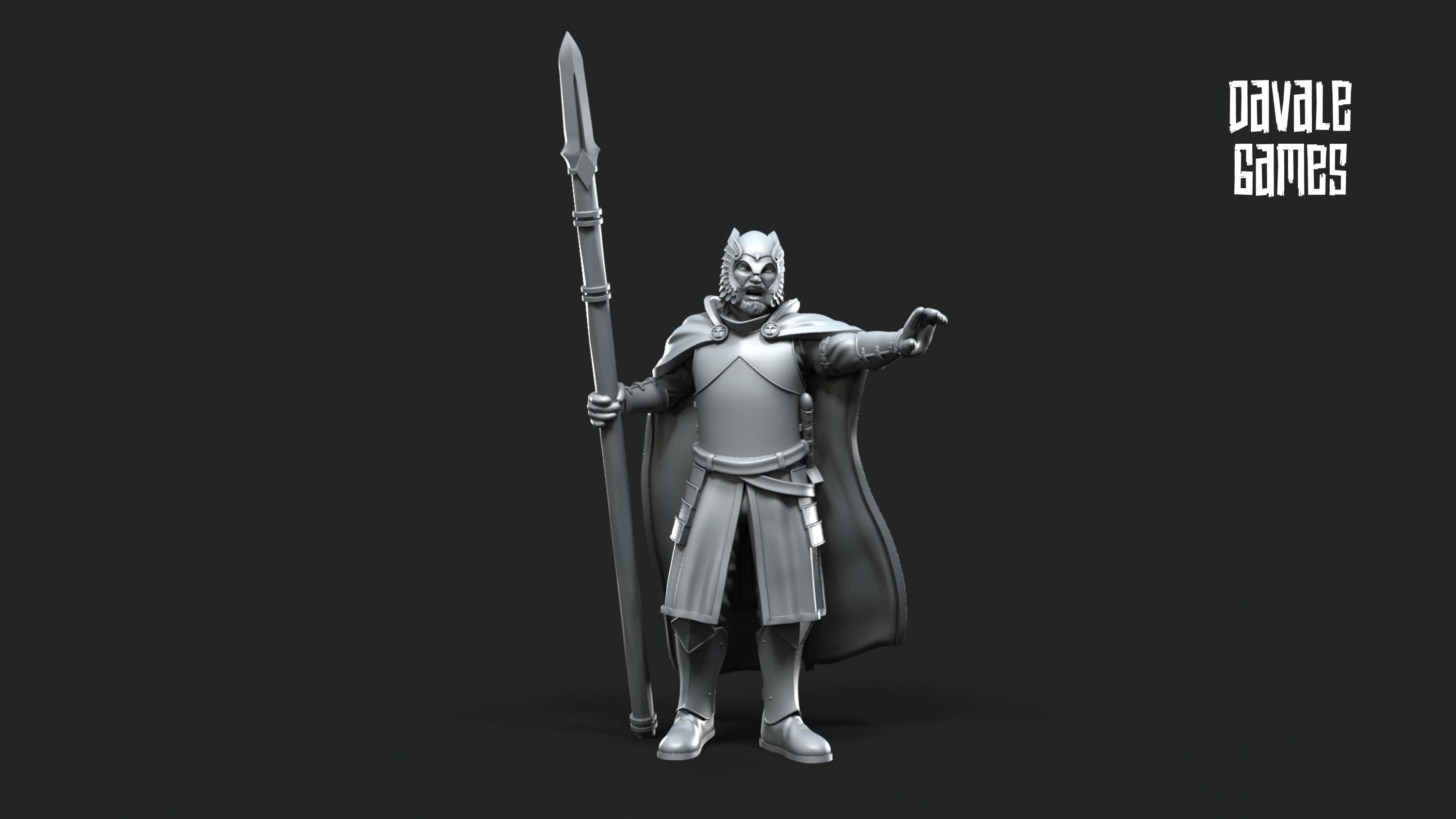 Grey Castle Court Guards 28mm miniatures dnd minis fantasy miniatures dungeons and dragons miniatures painting wargaming miniatures tabletop