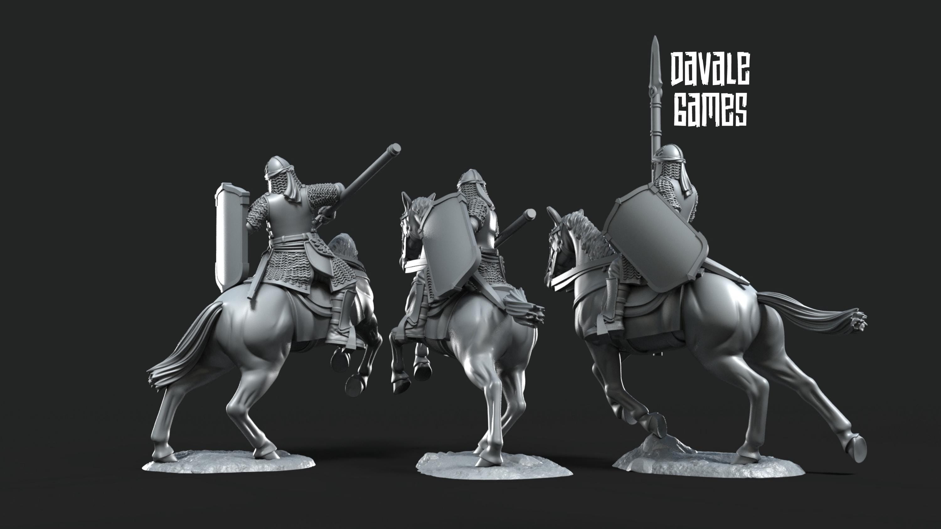 North Warriors riders 28mm miniatures dnd fantasy miniatures dungeons and dragons figures for painting wargaming miniatures tabletop.