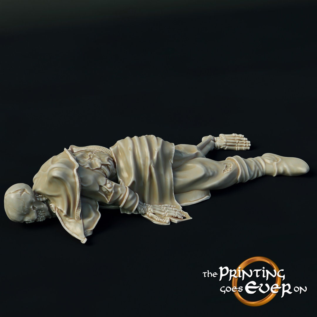 Corpses Bundle - Humans, Orcs, Horse 28mm miniatures dnd fantasy miniatures dungeons and dragons wargaming miniatures tabletop for painting