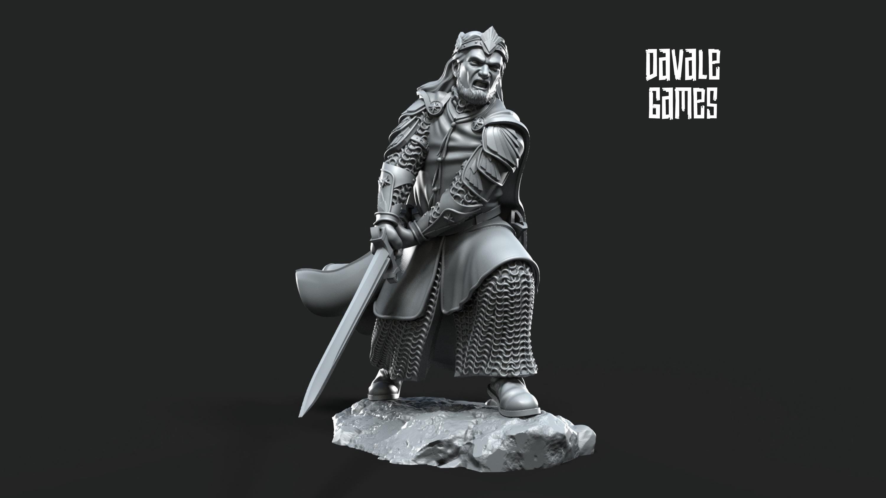 High King of Grey Castle 28mm miniatures dnd minis fantasy miniatures dungeons and dragons painting wargaming miniatures tabletop