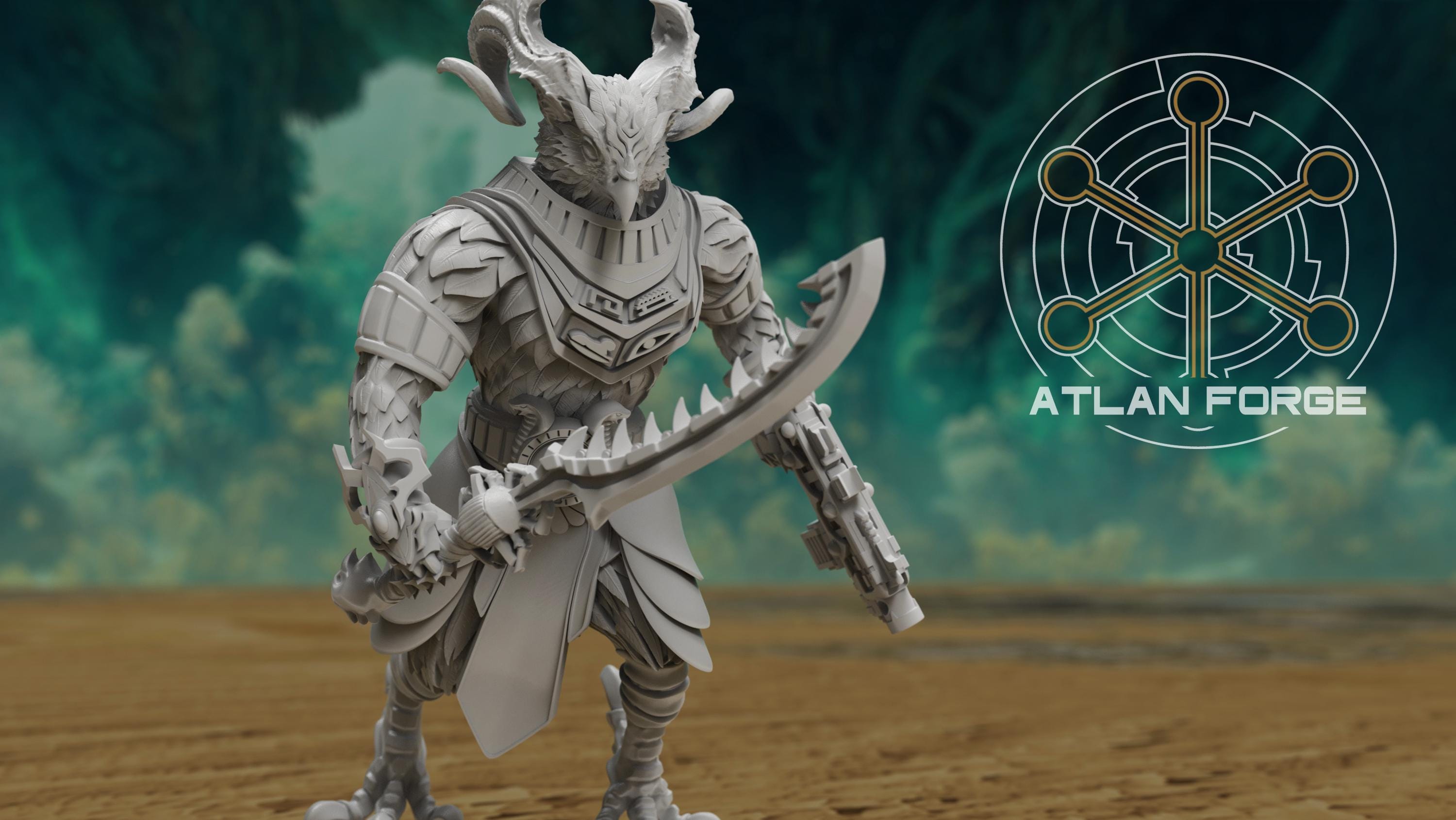 Avian Berserkers 32mm sci-fi fantasy miniature tabletop games grimdark RPGs dnd wargaming miniature dungeons and dragons painting