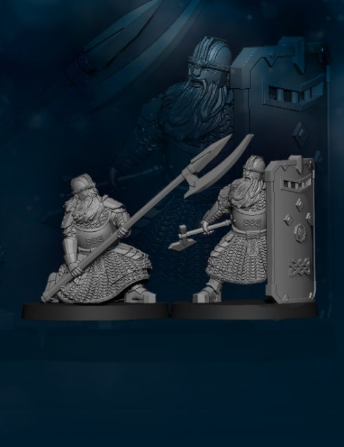 Kalak Dwarf guard vault team 28mm miniatures fantasy dungeons and dragons miniature wargaming miniatures tabletop dnd dwarf army miniatures