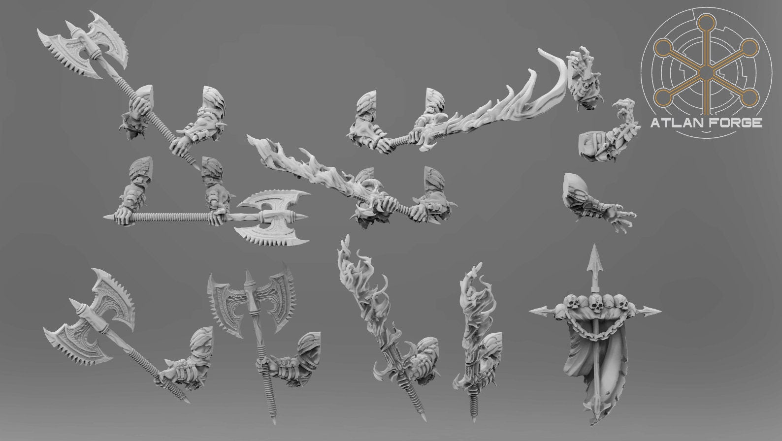 Demons of hades 32mm sci-fi fantasy miniature for tabletop games grimdark RPGs wargaming miniature dungeons and dragons painting