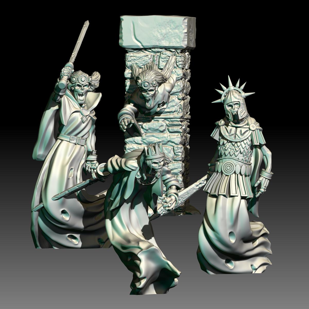 Ghosts Pack 28mm miniatures dnd minis fantasy miniatures dungeons and dragons miniatures painting wargaming miniatures tabletop
