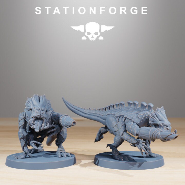 Xenarid Infantry 32mm sci-fi fantasy miniature for tabletop games grimdark RPGs dnd wargaming miniature dungeons and dragons