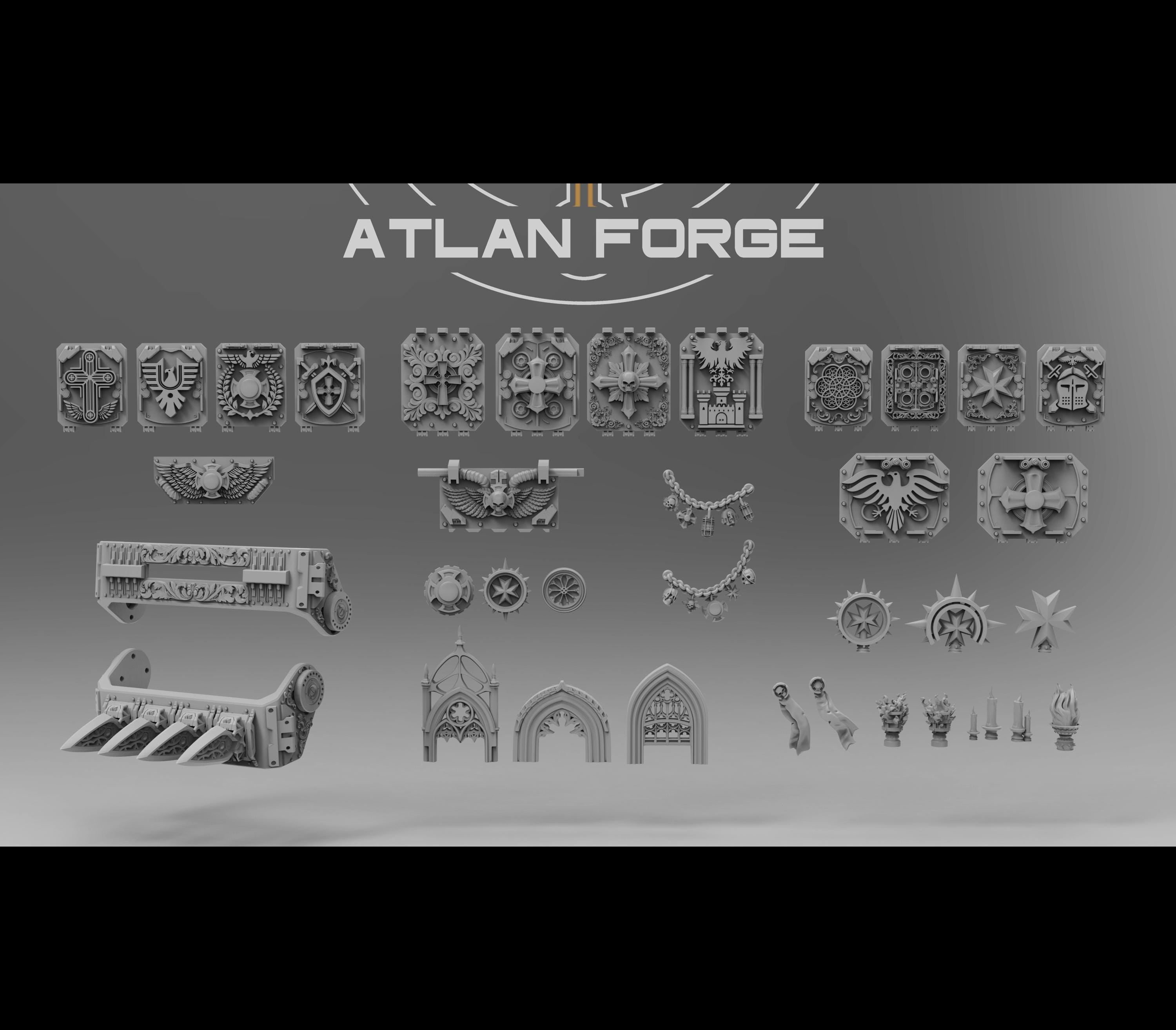 Templar Vehicle Ornaments 32mm Miniature conversions kits fantasy miniature kit bashing set wargaming miniature painting gift RPG tabletop