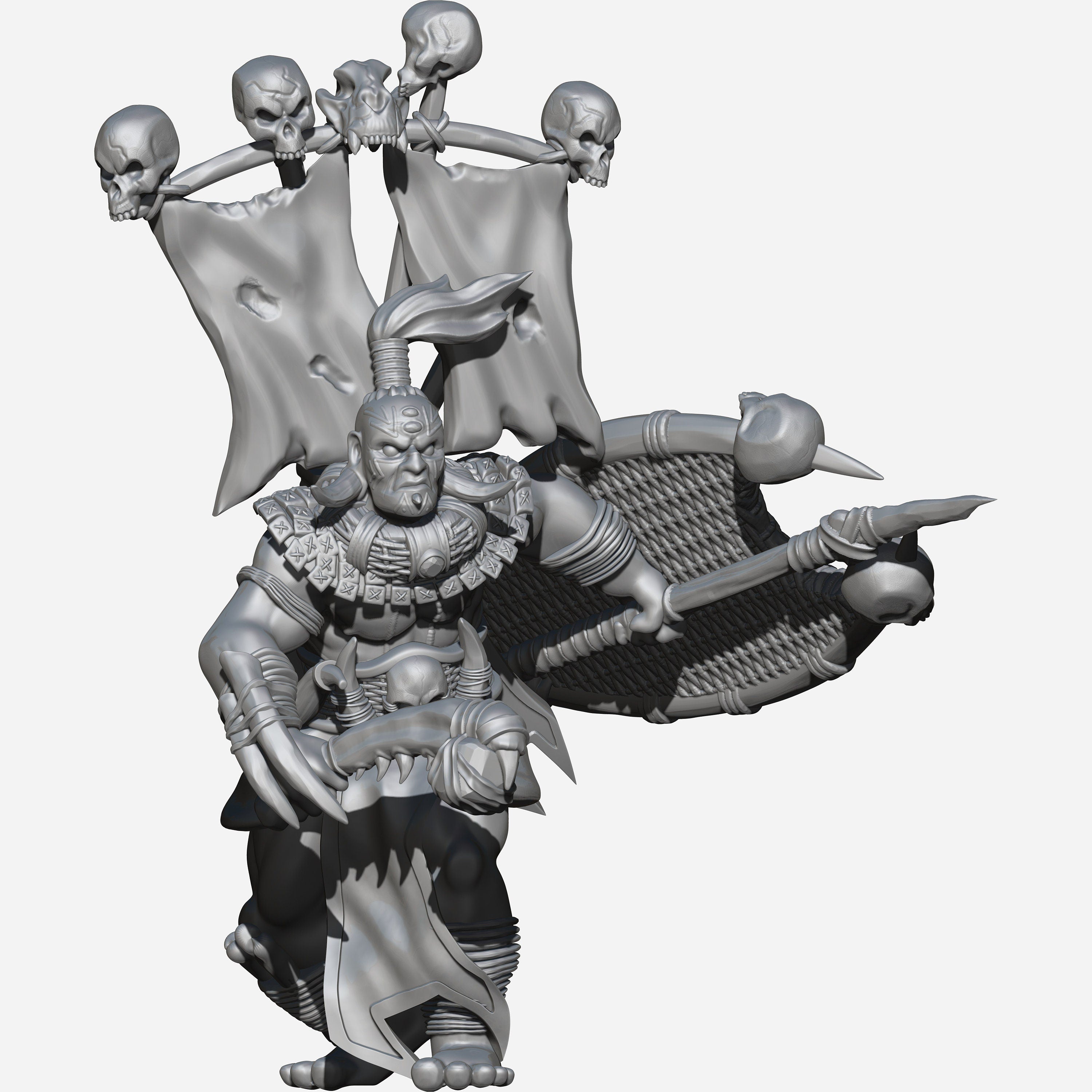 Farsouth Aukan Illanpu 28mm miniatures dnd minis fantasy miniatures dungeons and dragons miniatures  wargaming miniatures tabletop wargames