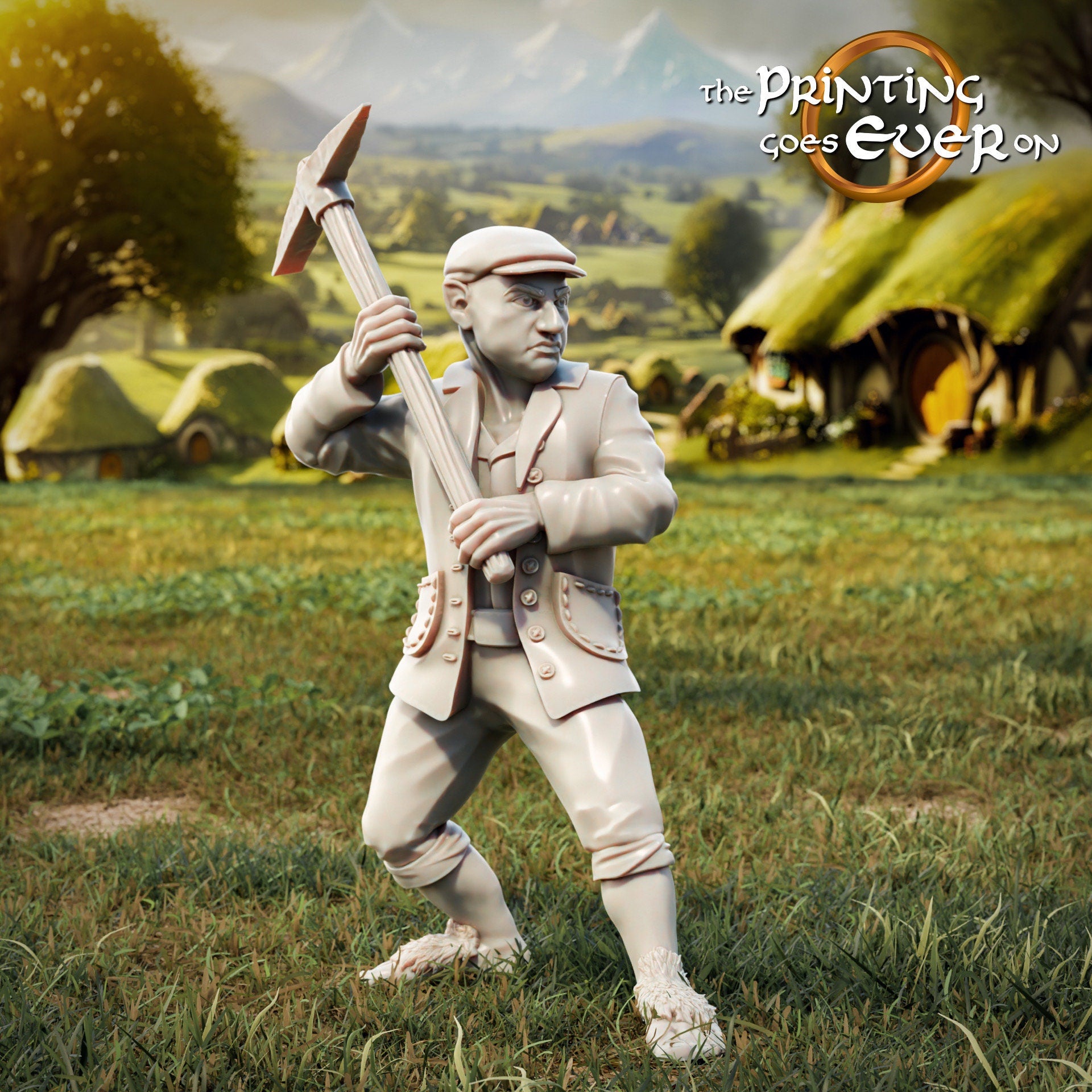 Halfling Militia 28mm dnd miniature dungeon and dragons fantasy wargaming miniature tabletop wargame miniature for painting